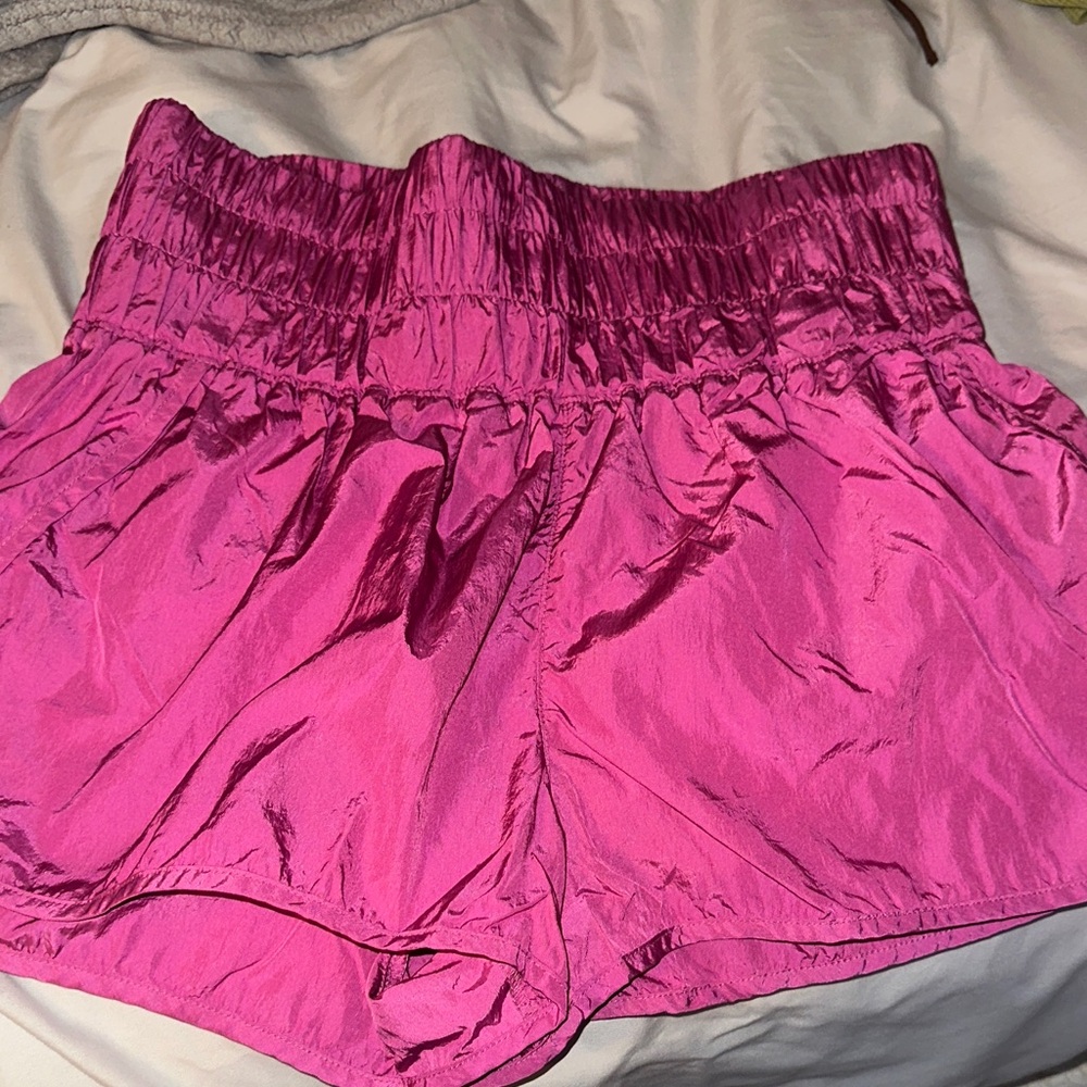 Free People High Waist Magenta Shorts